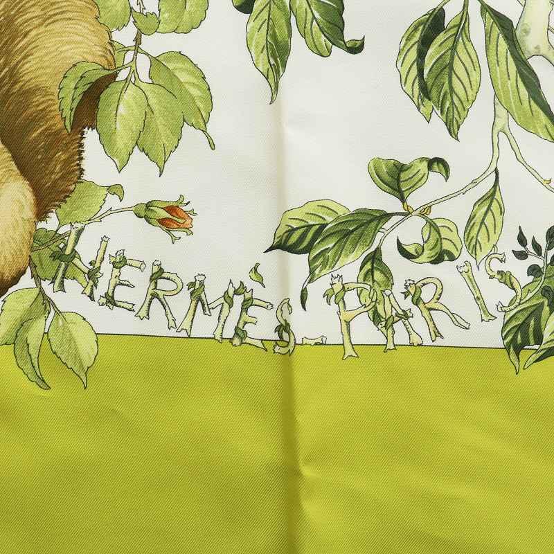 HERMES　スカーフ　カレ90　エルメス　森の中て 楽天市場】新品同様 HERMES エルメス カレ90 U COEUR DES BOIS 森の中