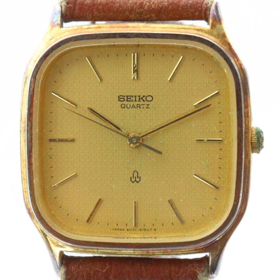 セイコー SEIKO ジャンク品 腕時計 ウォッチ クォーツ ロゴ スクエア