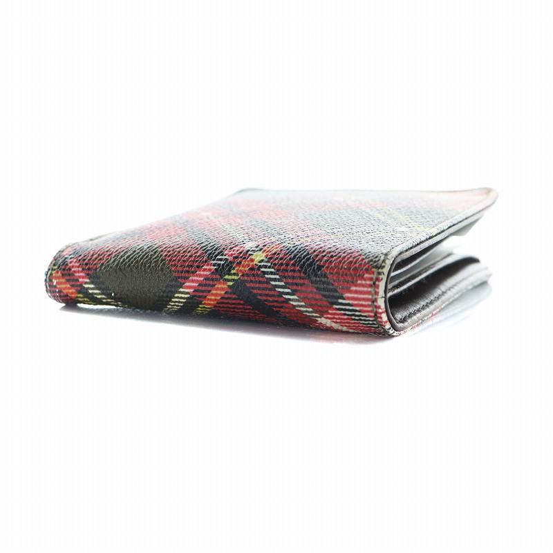 ヴィヴィアンウエストウッド 折財布 ダービーチェック ヴィヴィアン ウエストウッド Vivienne Westwood 三つ折り財布