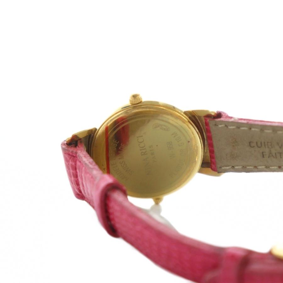 ニナリッチ NINA RICCI 腕時計 ウォッチ クォーツ リボン デュアル