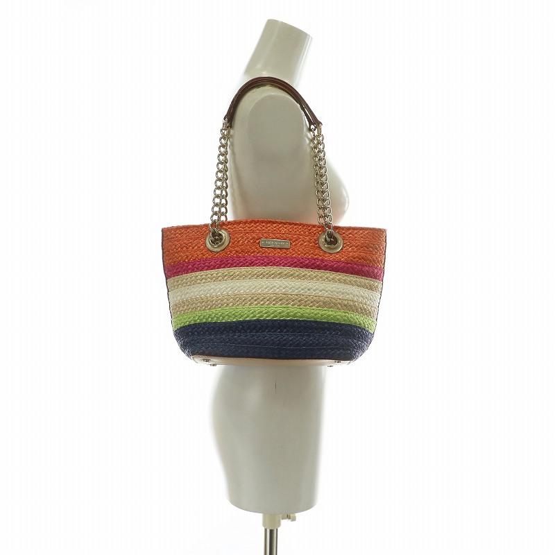 ケイトスペード マルチカラー カゴバッグ 割引 kate spade NEW YORK