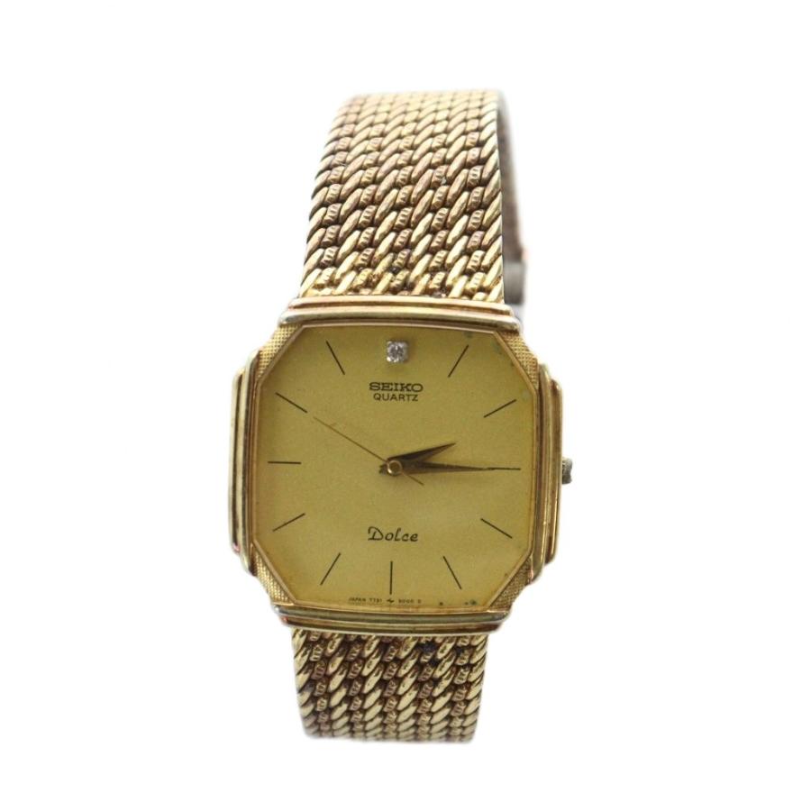 【稼働品】セイコー　ドルチェ　クォーツ　腕時計　オクタゴン　ゴールド セイコー SEIKO ジャンク品 Dolce ドルチェ オクタゴン 腕時計