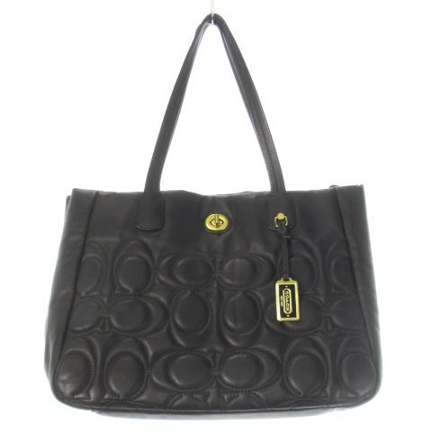 COACH（コーチ） トートバッグ ハンドバッグ レザー 革 キルティング 