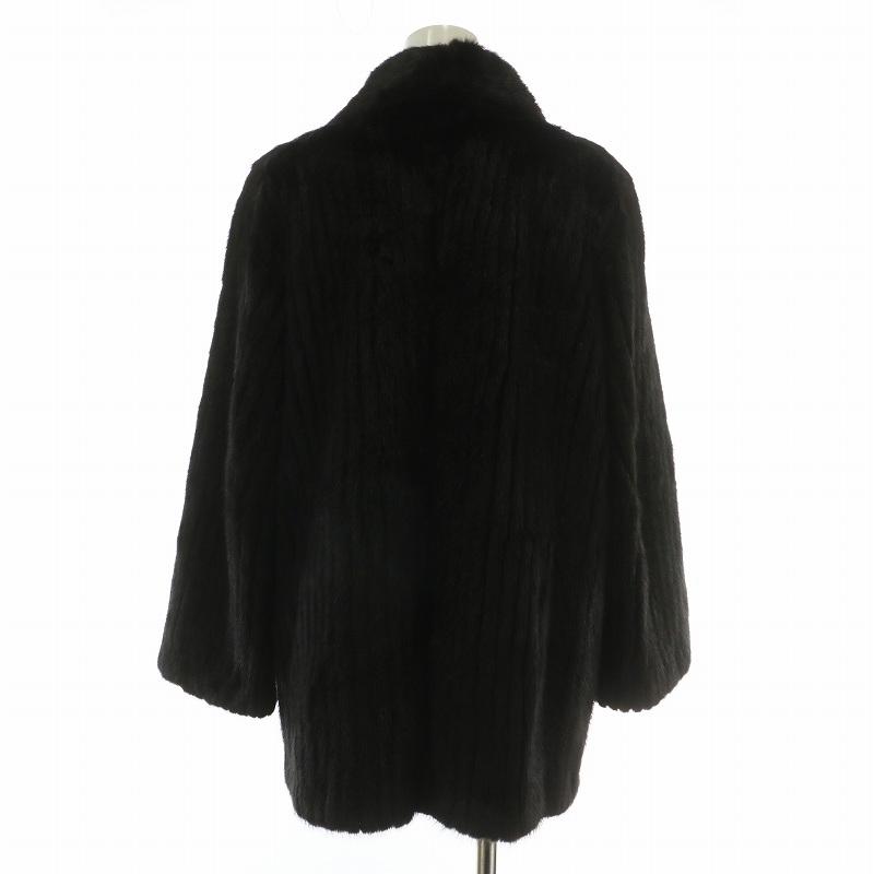 【中古】FARION ファーコート アウター 毛皮 ミンク ミドル 13 XL 茶色 ブラウン /XZ ■GY18 レディース FARION ファーコート アウター 毛皮 ミンク ミドル 13 XL 茶色