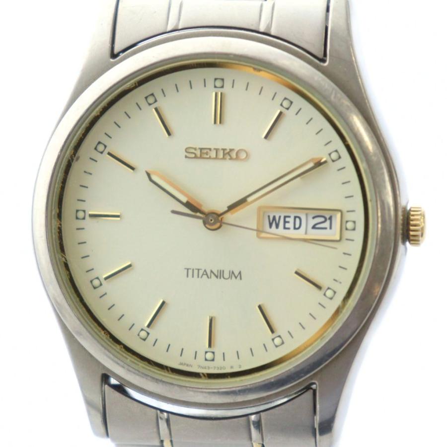 セイコー SEIKO TITANIUM チタニウム 腕時計 ウォッチ クォーツ チタン