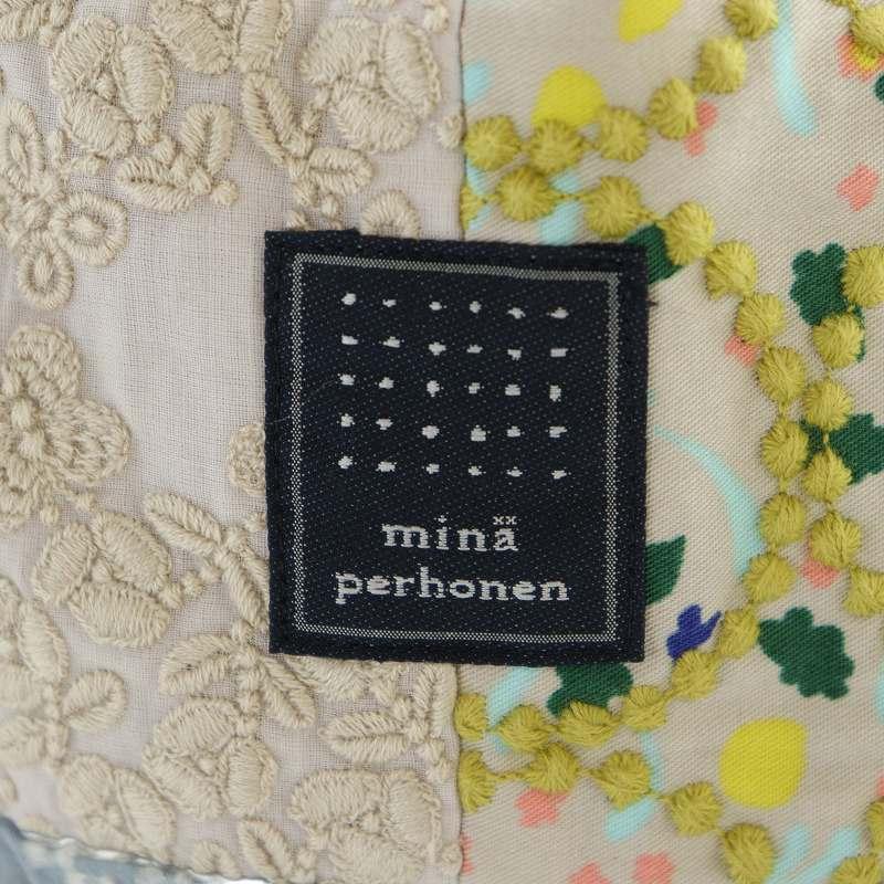 【中古】ミナペルホネン mina perhonen piece light mix ピースバッグ トートバッグ ハンド パッチワーク レザー ミナペルホネン mina perhonen piece light mix ピースバッグ トート