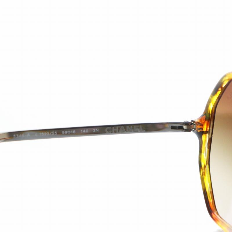 CHANEL（シャネル） サングラス 眼鏡 めがね チェック柄 オクタゴン