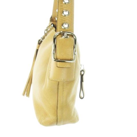 COACH コーチ ハンドバッグ ワンショルダー レザー 革 シボ革