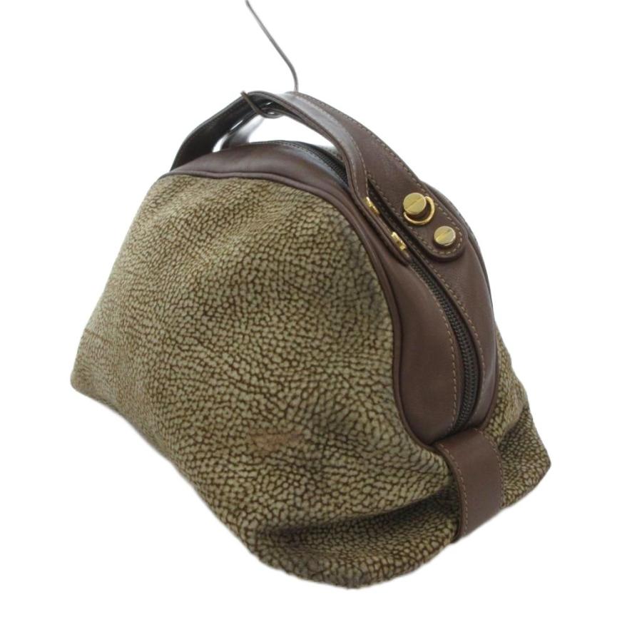 ボルボネーゼ ハンドバッグ 腕掛け レザー 黒 ブラック うずら柄 チャーム ボルボネーゼ ハンドバッグ 腕掛け レザー 黒 ブラック うずら柄