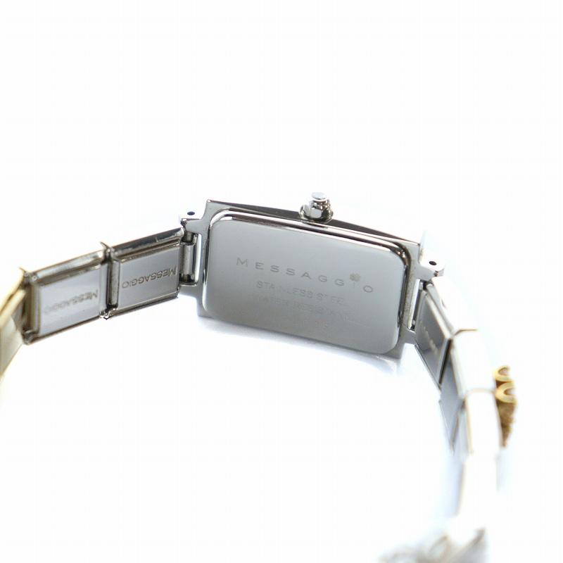 メッサジオ MESSAGGIO 腕時計 ウォッチ スクエア クォーツ ライト  