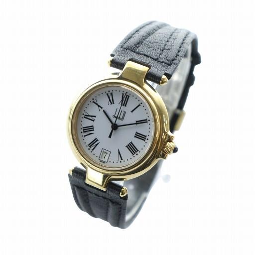 稼動　腕時計　DUNHILL　ダンヒル　新品電池　デイト　メンズ　ローマ　G79 dunhill ダンヒル ミレニアム 腕時計 ウォッチ クォーツ 白文字