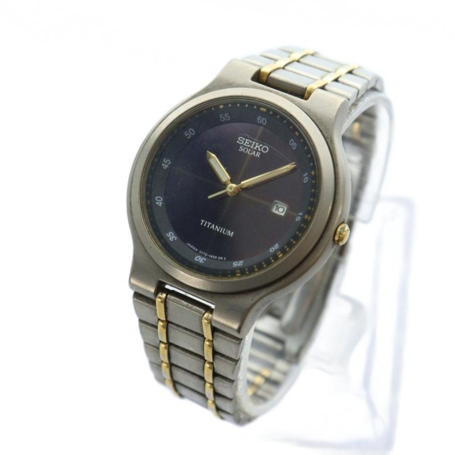 セイコー SEIKO ジャンク品 腕時計 ウォッチ ソーラー カレンダー付き