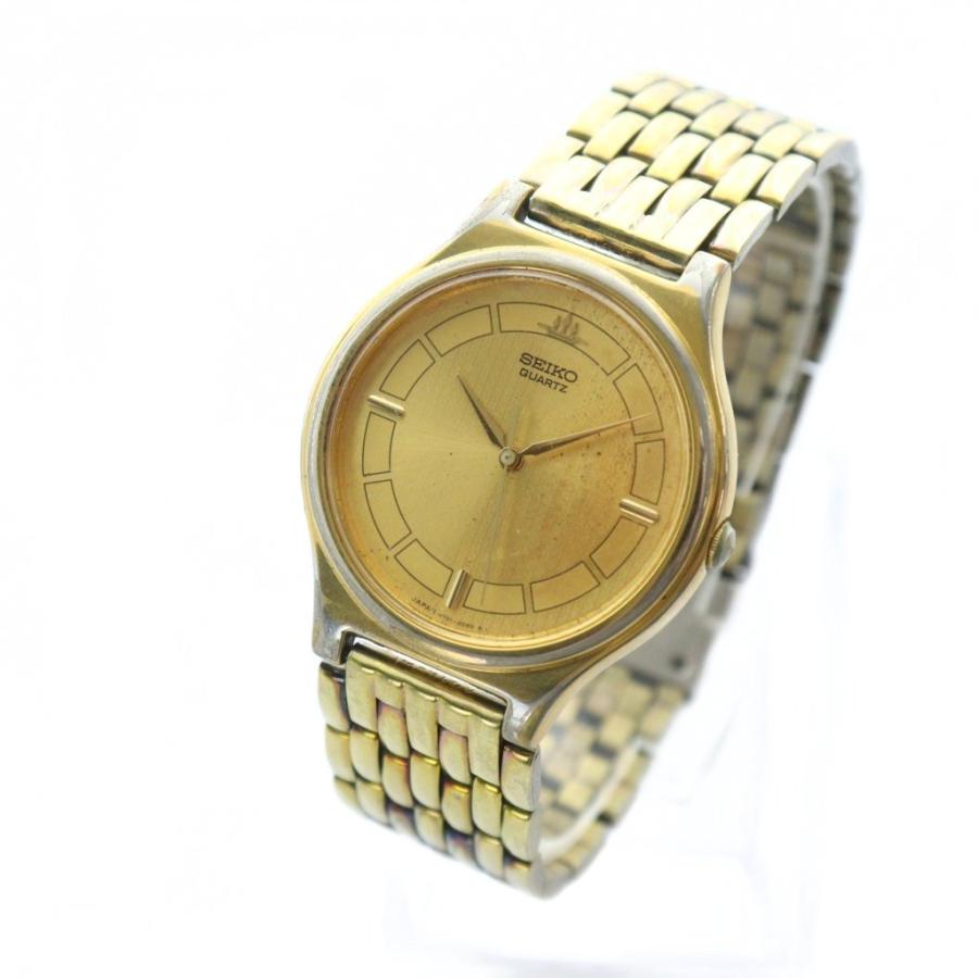 セイコー SEIKO ジャンク品 腕時計 ウォッチ クォーツ ロゴ ゴールド色