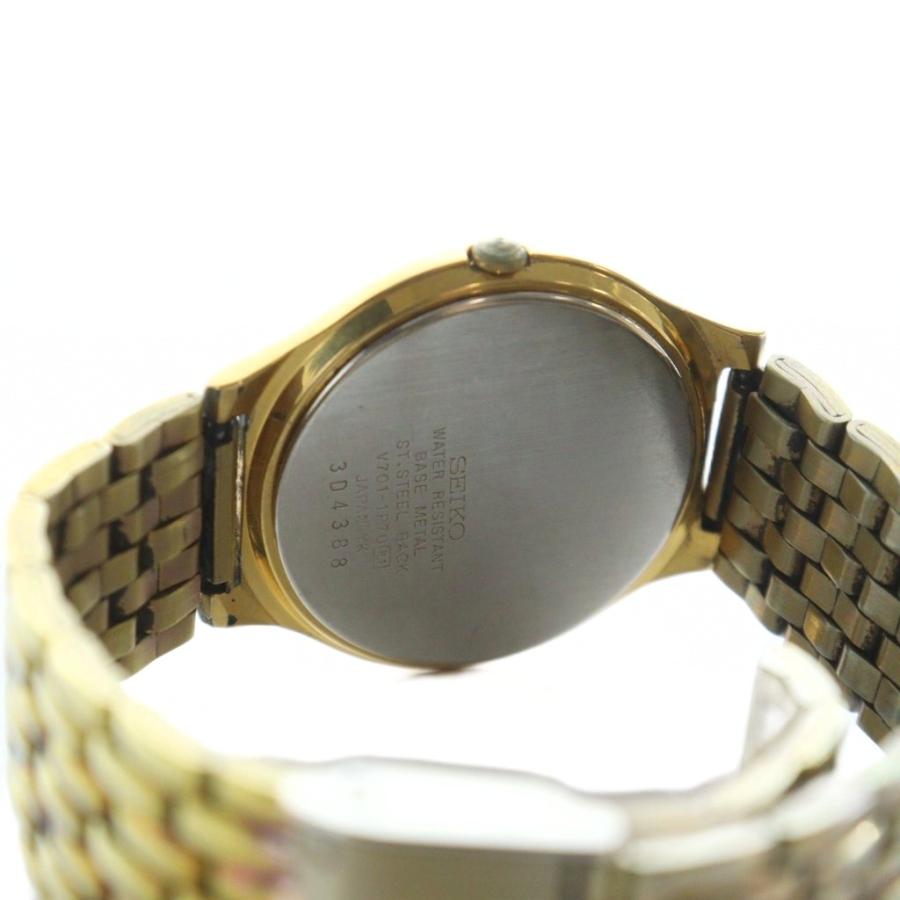 セイコー SEIKO ジャンク品 腕時計 ウォッチ クォーツ ロゴ ゴールド色