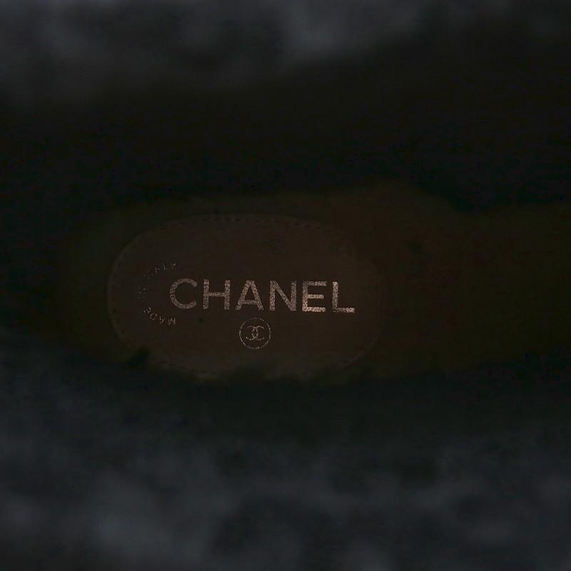 CHANEL（シャネル） ムートンブーツ スエード ショート ラウンドトゥ