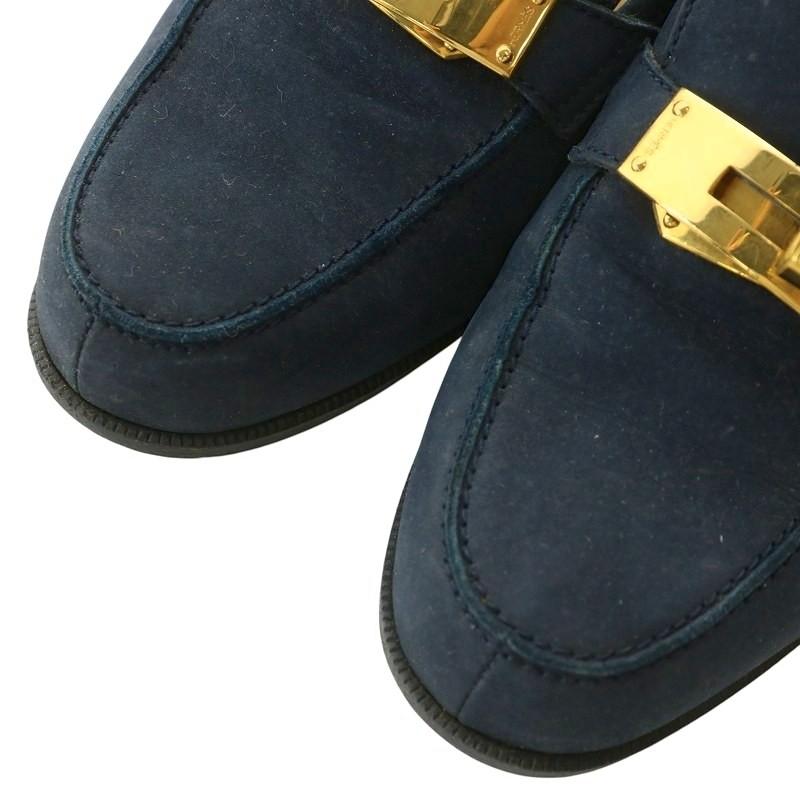HERMES（エルメス） デスタン ローファー スエード レザー ラウンド 