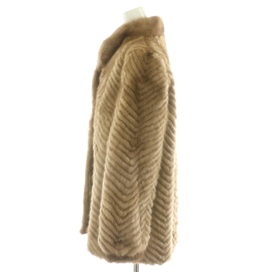 サンマルコファー SANMARCO FUR ファーコート ハーフ ミドル ミンク