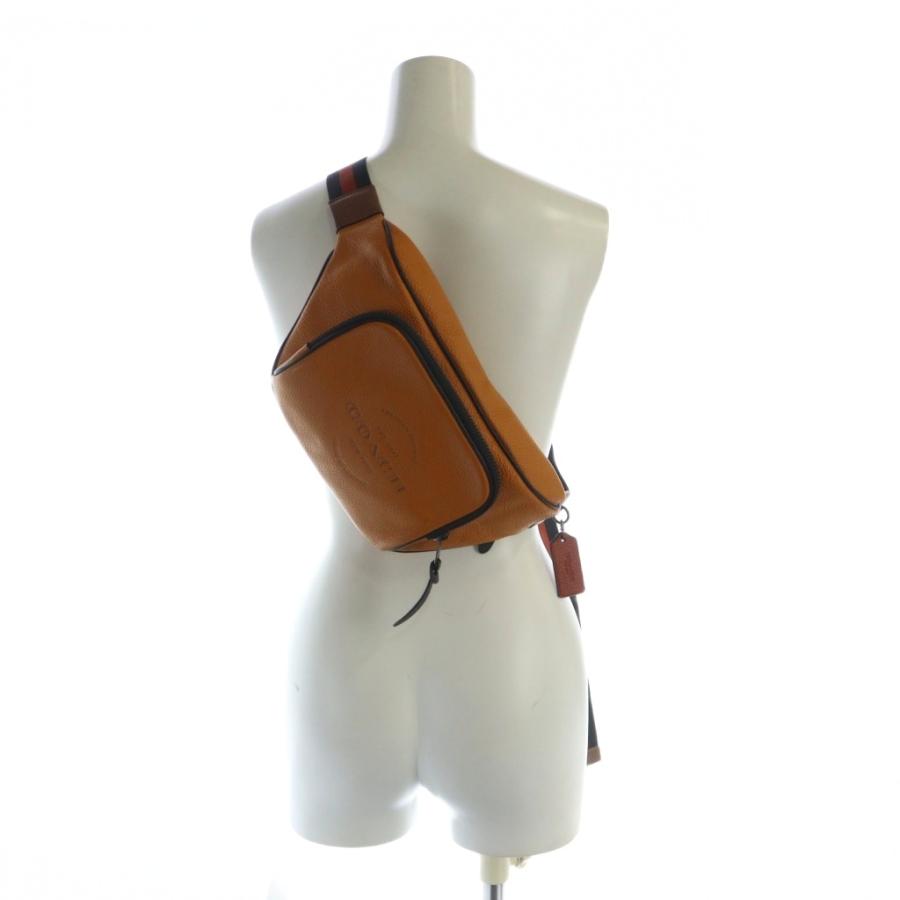 COACH（コーチ） ウエストポーチ ボディバッグ 斜めがけ レザー 型押し