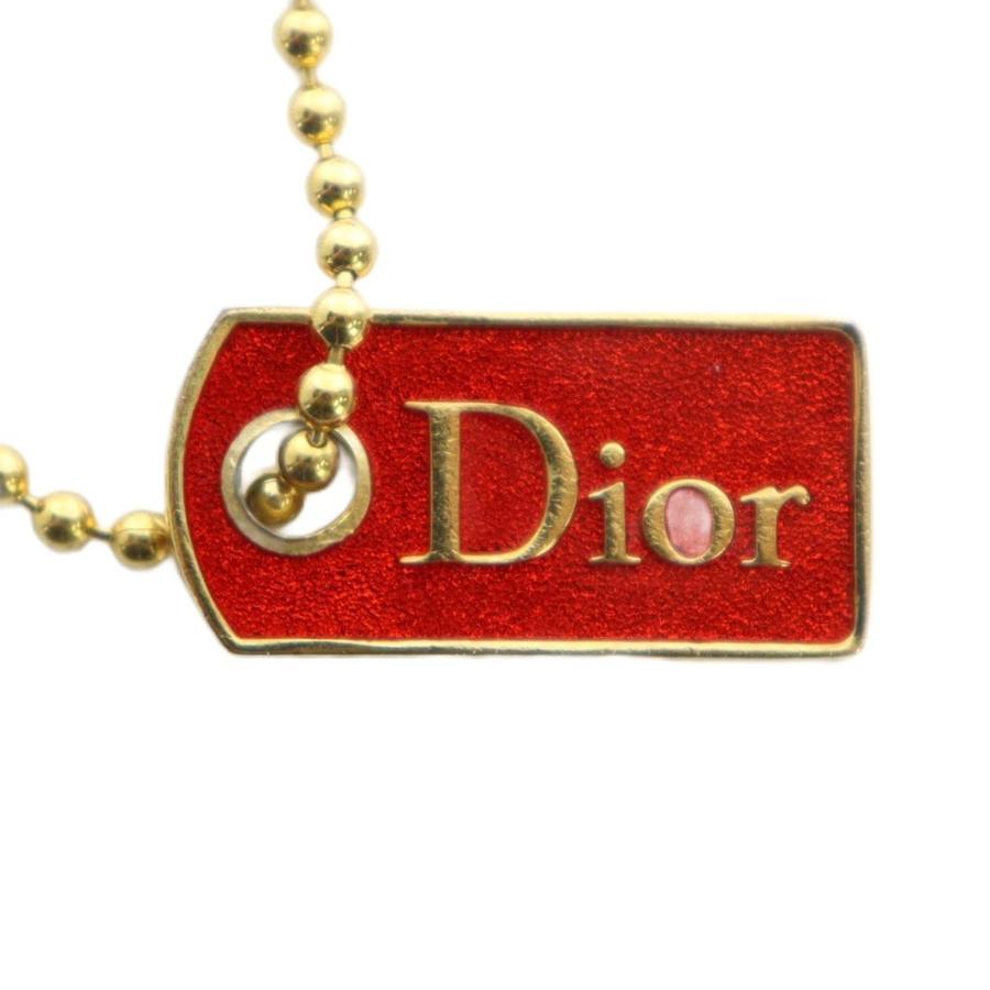 Christian Diorゴールド チェーンブレスレット プレート刻印