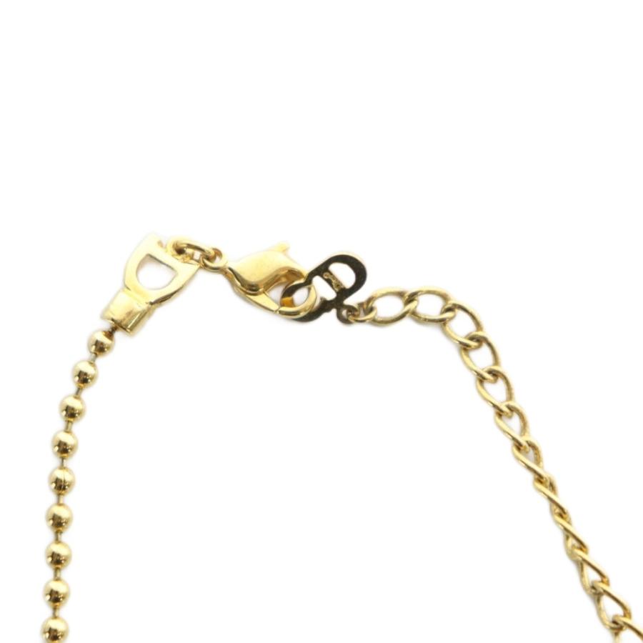 Christian Diorゴールド チェーンブレスレット プレート刻印