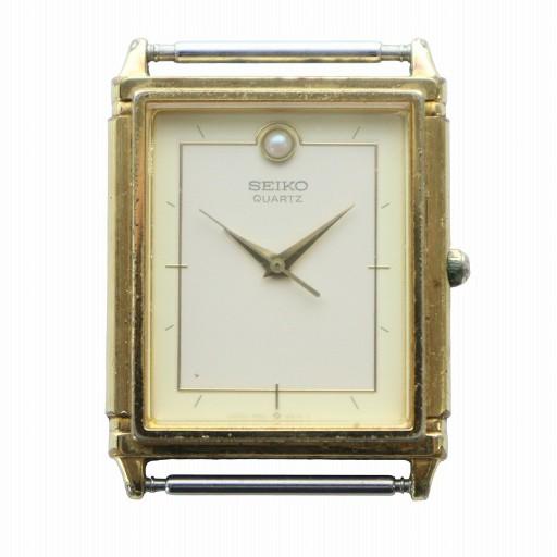 セイコー SEIKO 腕時計 ウォッチ クォーツ スクエア ロゴ ゴールド色 