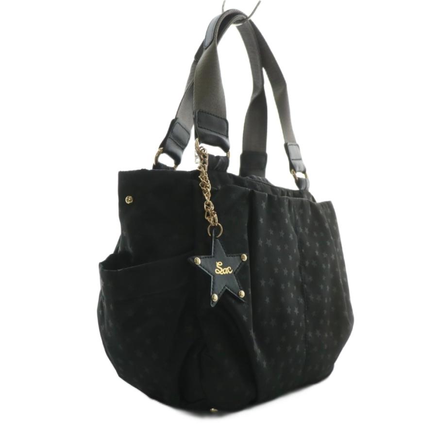 サック SAC ハンドバッグ ショルダー 2WAY ナイロン 星柄 スター 総柄 