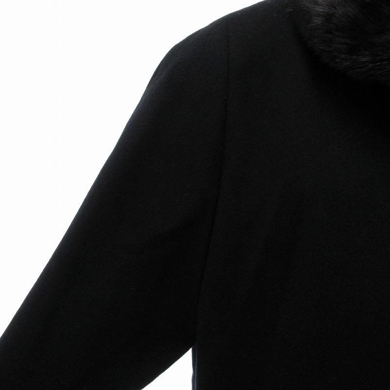 【中古】BETTERLY ヴィンテージ ファーコート ミンク カシミヤ 黒 ブラック /JS ■GY18 レディース BETTERLY ヴィンテージ ファーコート ミンク カシミヤ 黒 ブラック /JS