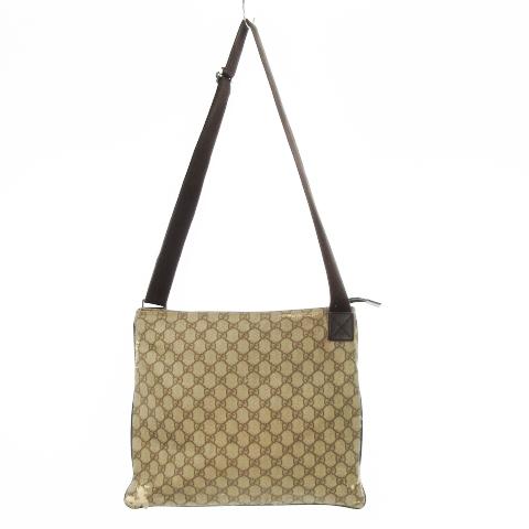 GUCCI（グッチ） ショルダーバッグ PVC レザー 革 GGスプリーム ロゴ 
