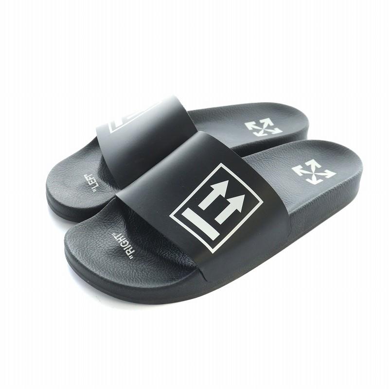 新品 オフホワイト OFF-WHITE ビーチサンダル ホワイト/グレー 43