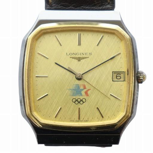 LONGINES ゴールド アナログ腕時計 ロンジン LONGINES 1984年 ロサンゼルス オリンピック 記念 腕時計
