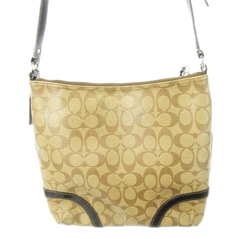 コーチ COACH ショルダーバッグ PVC レザー 革 ロゴ
