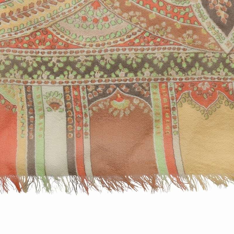 ETRO エトロ ストール スカーフ 薄手 絹 シルク ペイズリー柄 総