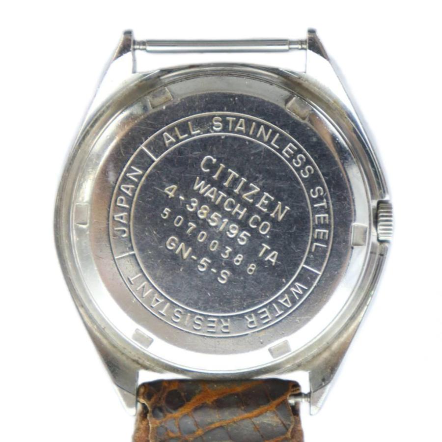 シチズン CITIZEN 腕時計 ウォッチ 自動巻き カレンダー付き 青文字盤 