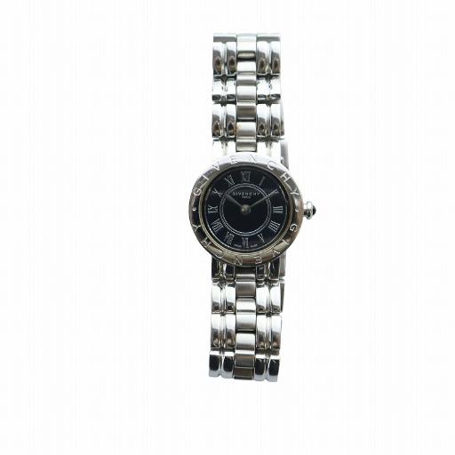 ジバンシィ GIVENCHY 腕時計 ウォッチ クォーツ 黒文字盤 ロゴ