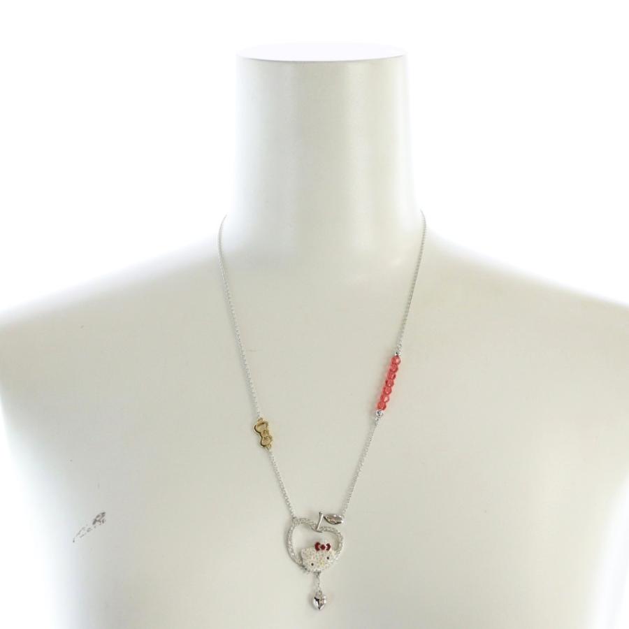 ［美品］ SWAROVSKI ハローキティ サンリオ ネックレス ペンダント スワロフスキー SWAROVSKI ネックレス アクセサリー ペンダント