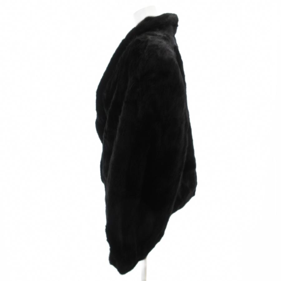 【美品】MINKFUR ミンクファー/ブラックミンク/アップダウン/ファーコート 未使用品 T.K Fur Excellent タグ付き ミンクファー コート ショール