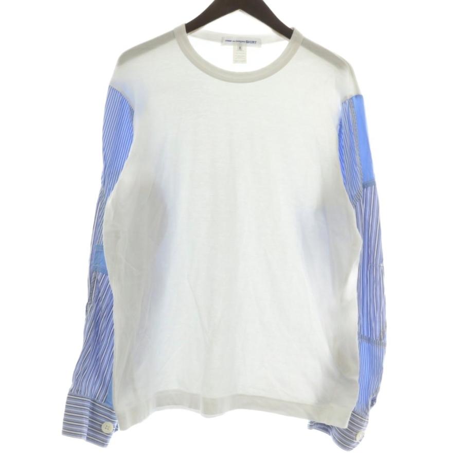 コムデギャルソンシャツ 切替デザイン 長袖 カットソー Tシャツ コムデギャルソンシャツ COMME des GARCONS SHIRT Tシャツ