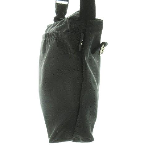 agnes b.（アニエスベー） ポーチ ナイロン ロゴ ストラップ付き 黒