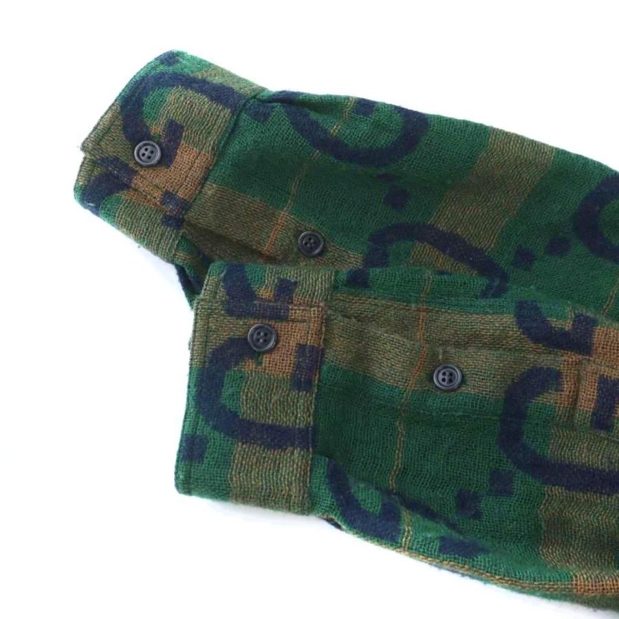 GUCCI（グッチ） GUCCI 22AW ジャンボ GG チェック シャツ 長袖 ウール