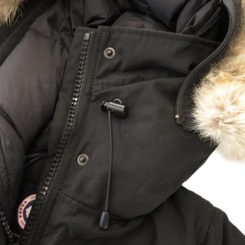 カナダグース マッケンジー ダウンコート コヨーテファー ブラック S カナダグース マッケンジー ダウンコート コヨーテファー