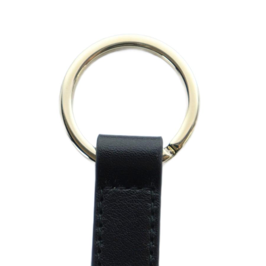 BVLGARI（ブルガリ） キーリング キーチャーム ストラップ レザー ロゴ