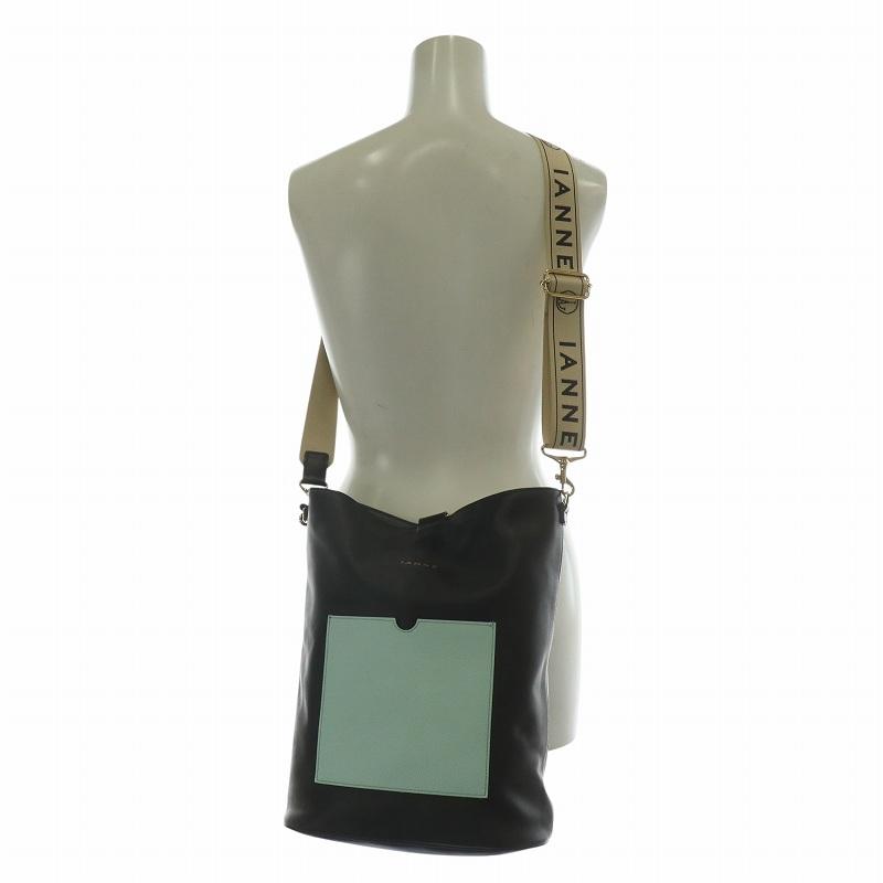 イアンヌ IANNE MONIQUE モニク ショルダーバッグ レザー 内側総柄  