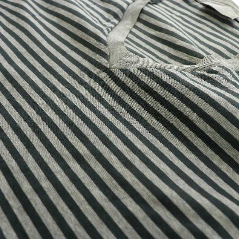 ディオールオム Dior HOMME Tシャツ カットソー 半袖 Vネック ボーダー