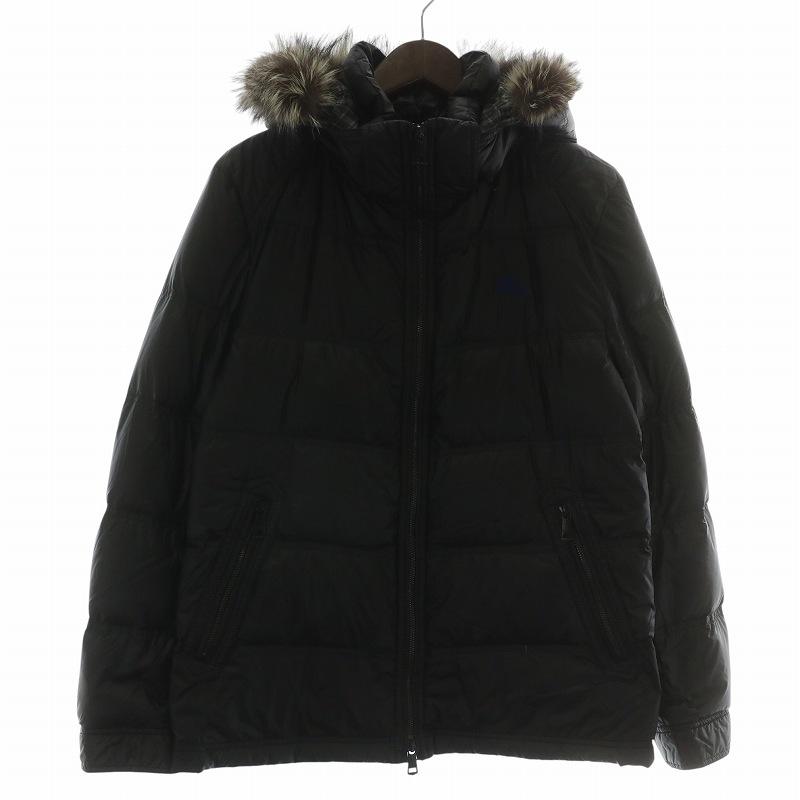 BURBERRY BLACK LABEL ダウンジャケット アウター ナイロン ファー 