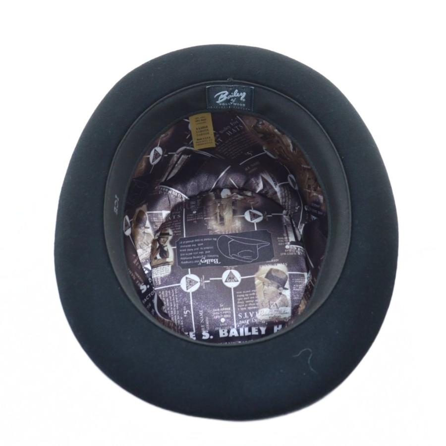 Bailey ベイリー WPL5923 シルクハット 帽子 ソフト帽 ロゴ XL 黒