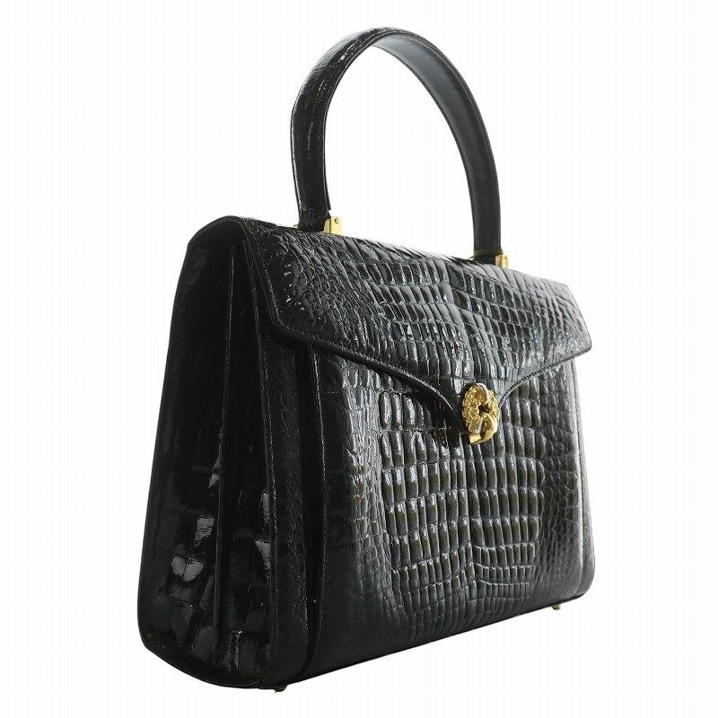 JRA ハンドバッグ クロコダイル シャイニング シャイニークロコ ワニ革