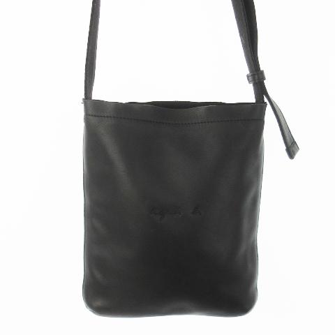 agnes b. 未使用品 アニエスベー ショルダーバッグ レザー 革