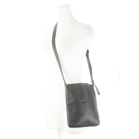 agnes b. 未使用品 アニエスベー ショルダーバッグ レザー 革