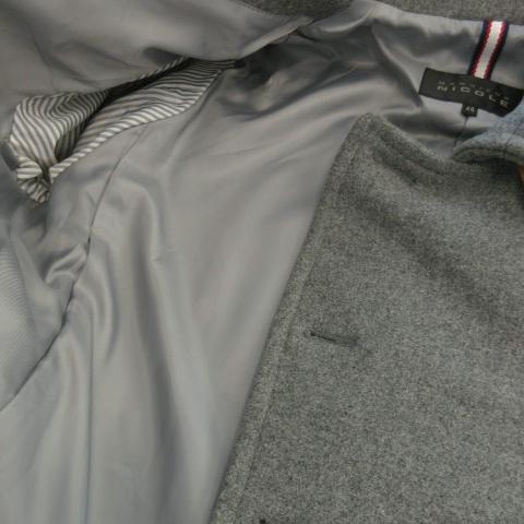 【最高級エクスクルーシブライン】　ムッシュニコル　ピーコート　裏地総柄　ボルドー 最高級エクスクルーシブライン】 ムッシュニコル ピーコート 裏地総柄