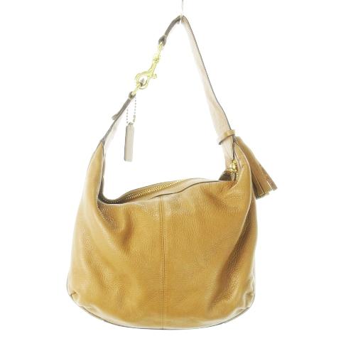 COACH（コーチ） ハンドバッグ ワンショルダー レザー 革 シボ革 ロゴ